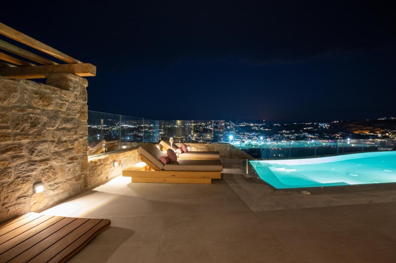 Due Mari Mykonos Hotel Agios Ioannis Diakoftis ภายนอก รูปภาพ