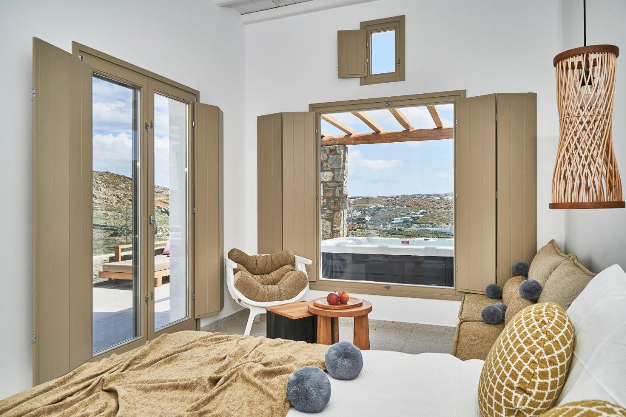 Due Mari Mykonos Hotel Agios Ioannis Diakoftis ภายนอก รูปภาพ