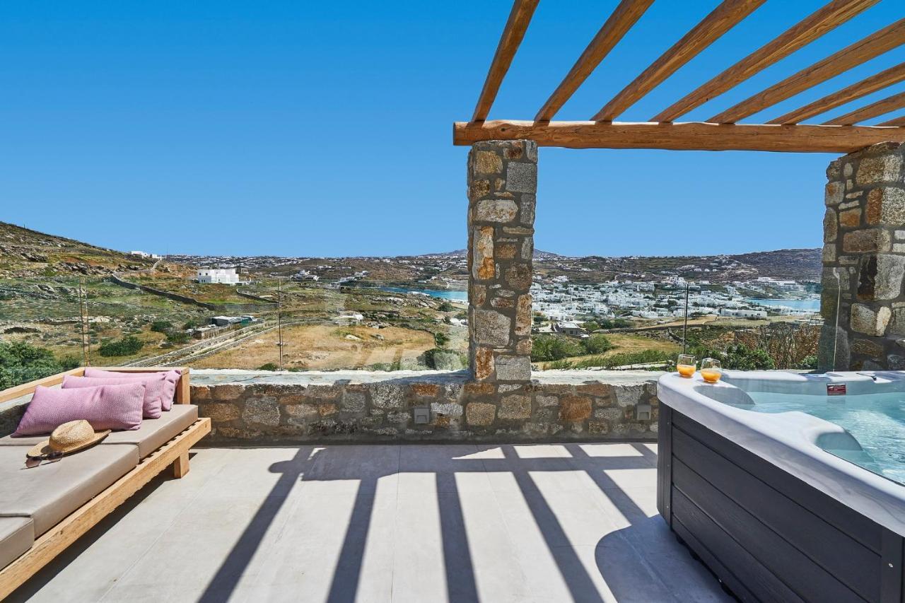 Due Mari Mykonos Hotel Agios Ioannis Diakoftis ภายนอก รูปภาพ