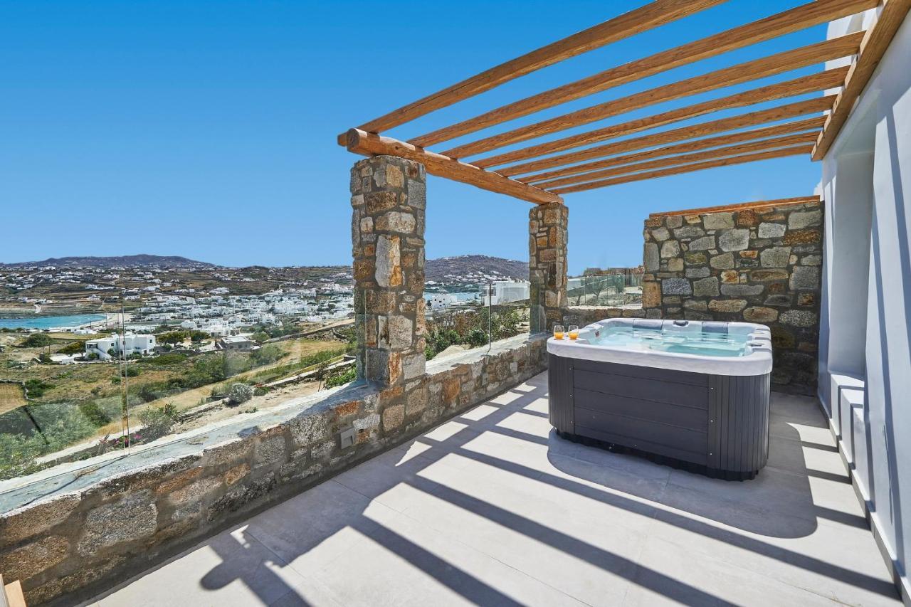 Due Mari Mykonos Hotel Agios Ioannis Diakoftis ภายนอก รูปภาพ