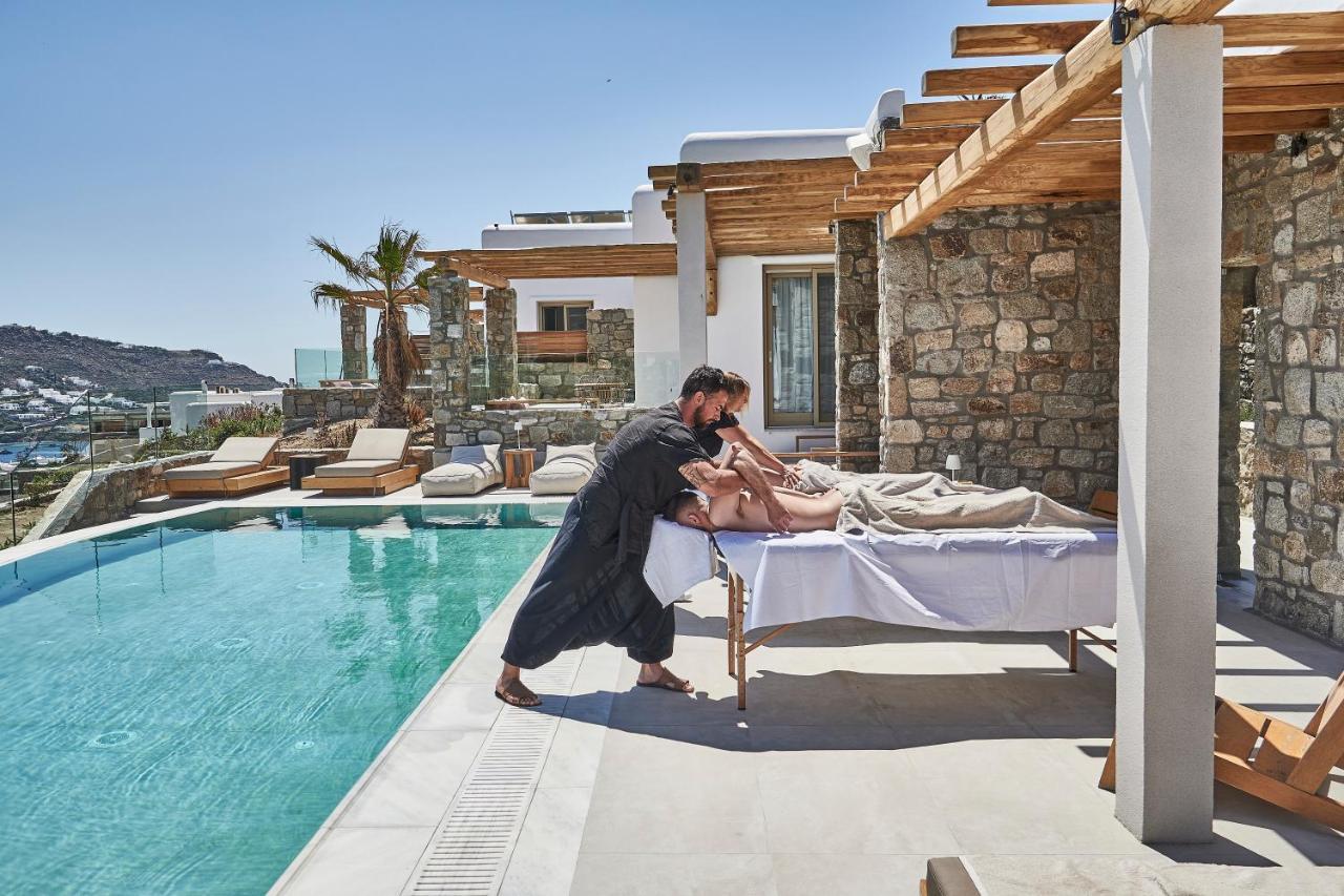 Due Mari Mykonos Hotel Agios Ioannis Diakoftis ภายนอก รูปภาพ