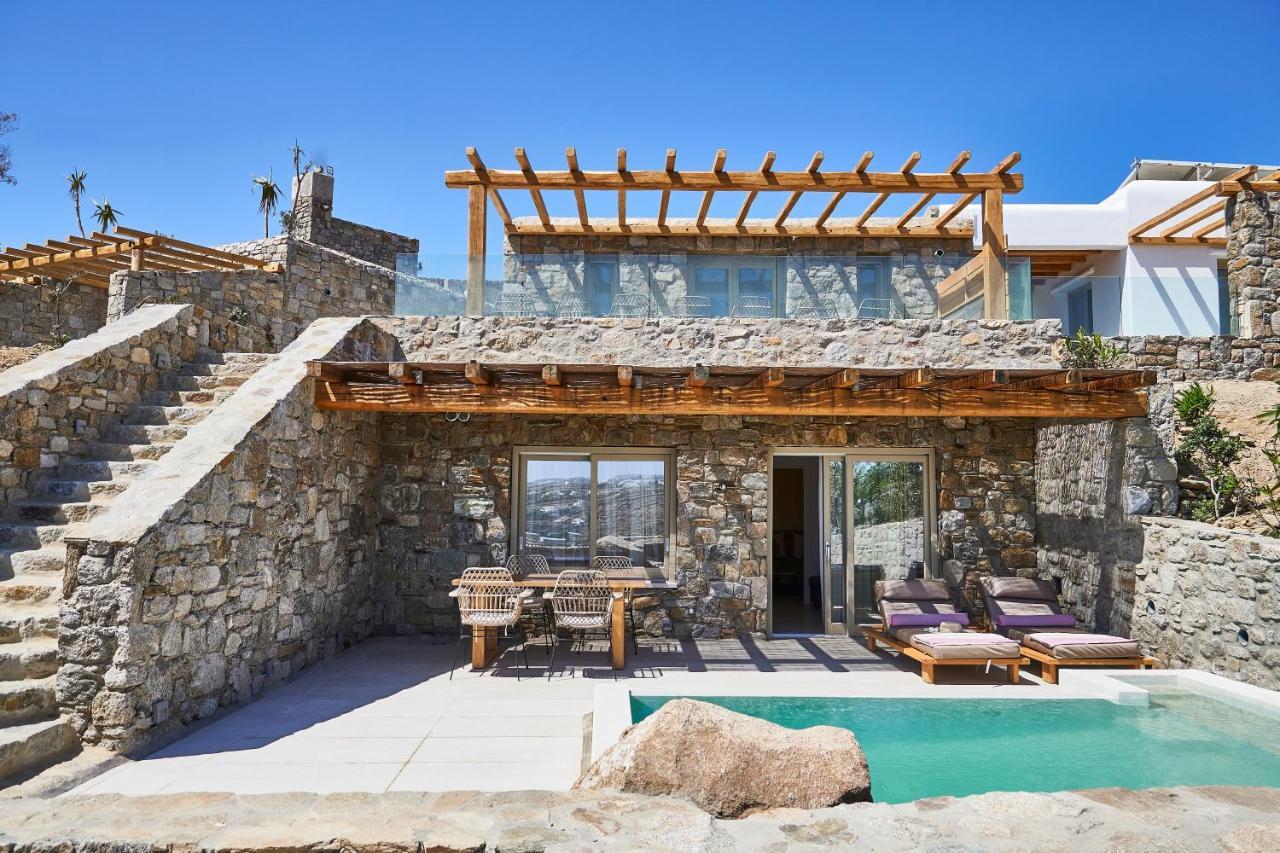 Due Mari Mykonos Hotel Agios Ioannis Diakoftis ภายนอก รูปภาพ