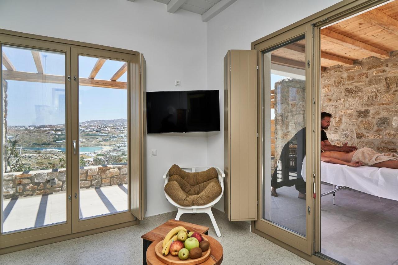 Due Mari Mykonos Hotel Agios Ioannis Diakoftis ภายนอก รูปภาพ